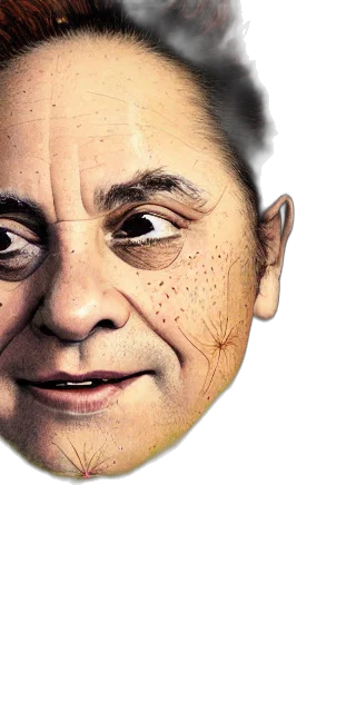 mask, face, creature, 3d render transparent PNG cut-out