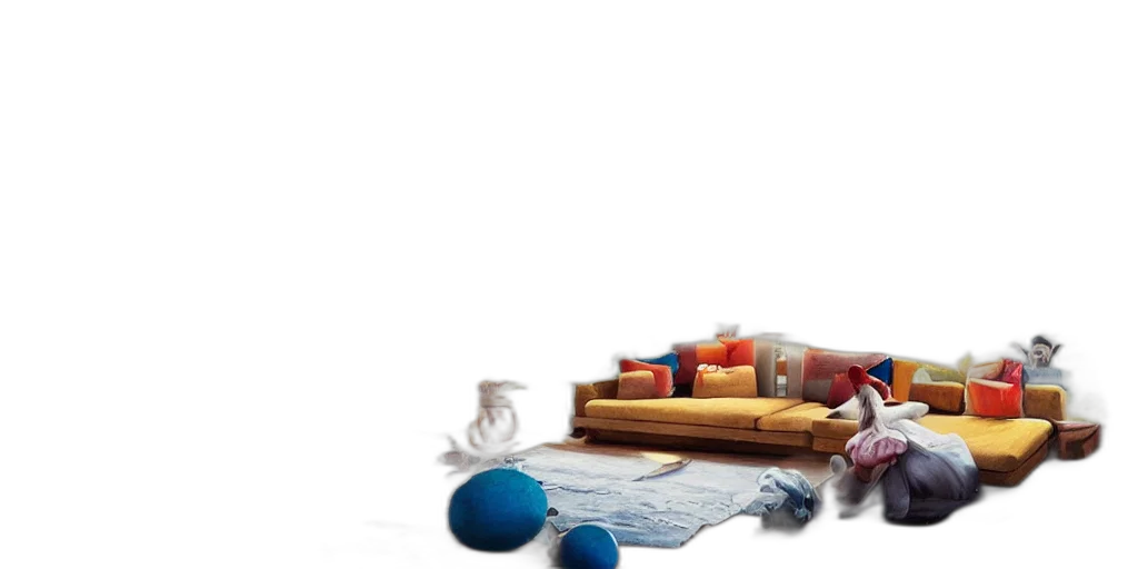 furniture, food, bottle, 3d render transparent PNG cut-out