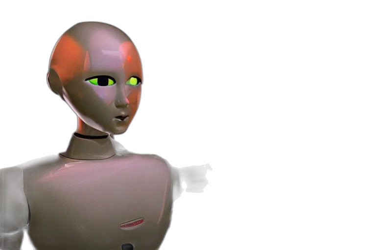 robot, face, mask, creature transparent PNG cut-out