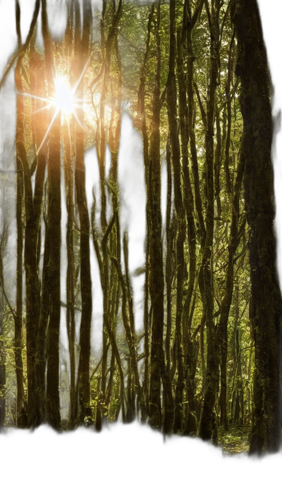 tree, photorealistic, concept art, 3d render transparent PNG cut-out