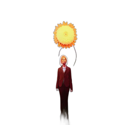 staff, jacket, umbrella, pixel art transparent PNG cut-out