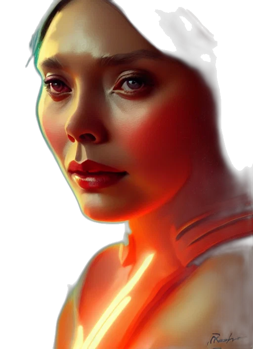robot, face, photorealistic, concept art transparent PNG cut-out