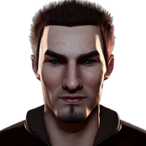 face, staff, mask, 3d render transparent PNG cut-out