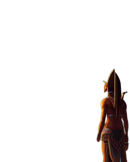 sword, mask, staff, robot transparent PNG cut-out