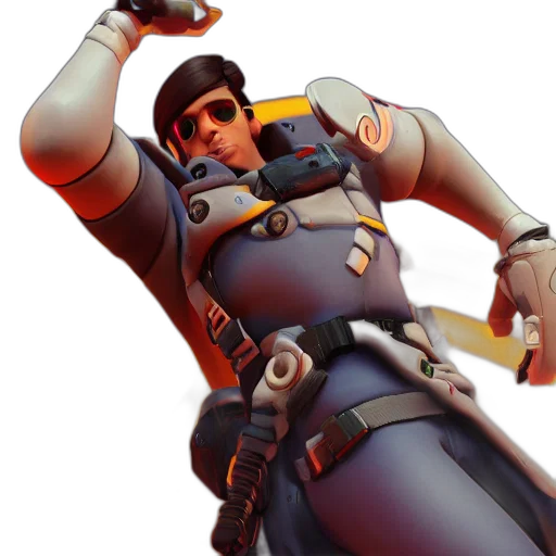 jacket, weapon, robot, staff transparent PNG cut-out