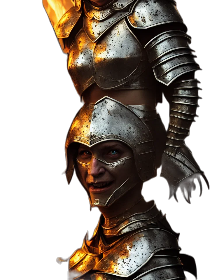 mask, face, crown, sword transparent PNG cut-out