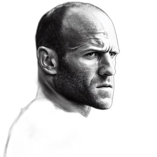 face, photorealistic, pencil sketch, comic book art transparent PNG cut-out