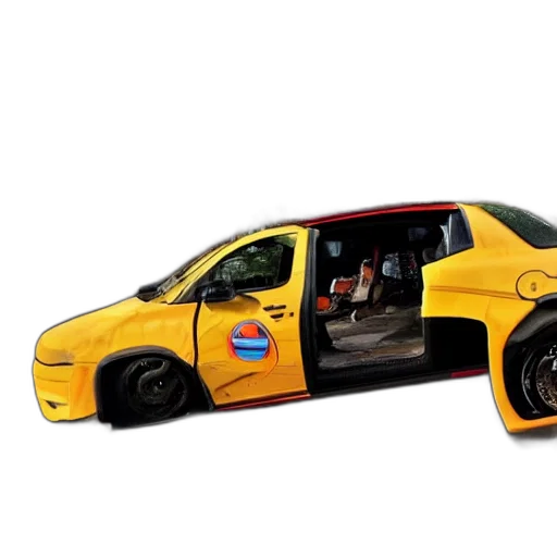 car, shoes, concept art, 3d render transparent PNG cut-out