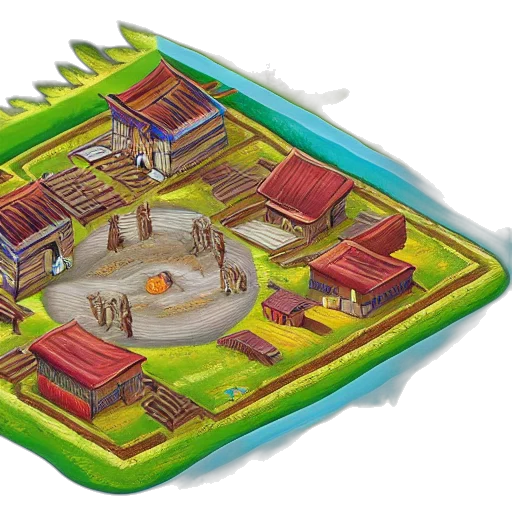 3d render, concept art, fantasy art, pixel art transparent PNG cut-out