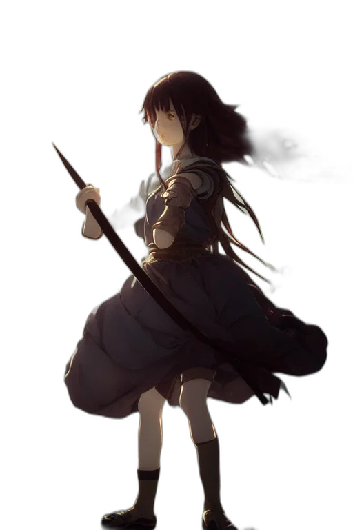 sword, staff, weapon, dress transparent PNG cut-out