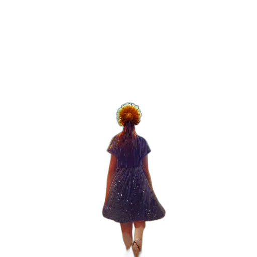 dress, crown, robot, flower transparent PNG cut-out