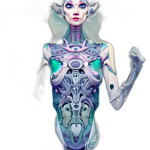 robot, jewelry, dress, creature transparent PNG cut-out