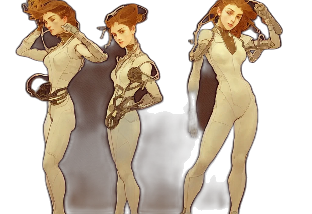 dress, concept art, comic book art, pixel art transparent PNG cut-out