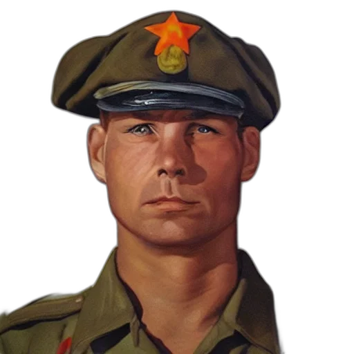 face, staff, hat, jacket transparent PNG cut-out