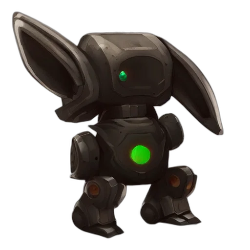 robot, weapon, creature, staff transparent PNG cut-out
