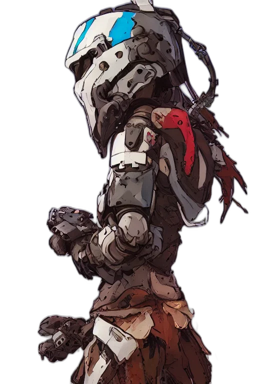 robot, weapon, mask, creature transparent PNG cut-out