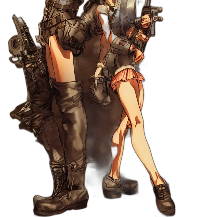 weapon, staff, concept art, cyberpunk transparent PNG cut-out