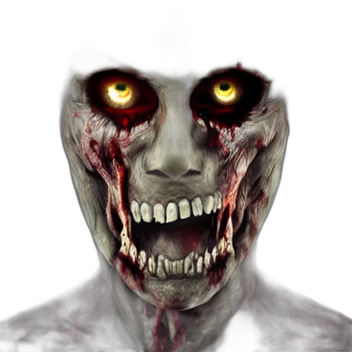 face, mask, creature, photorealistic transparent PNG cut-out