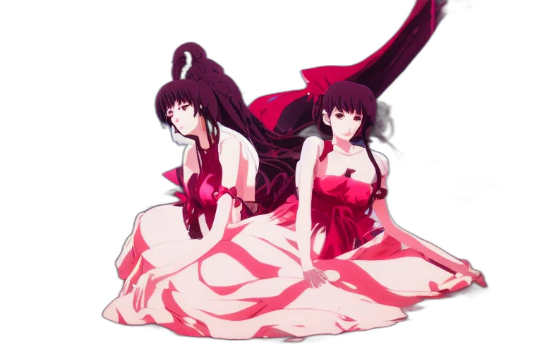 dress, umbrella, concept art, anime transparent PNG cut-out