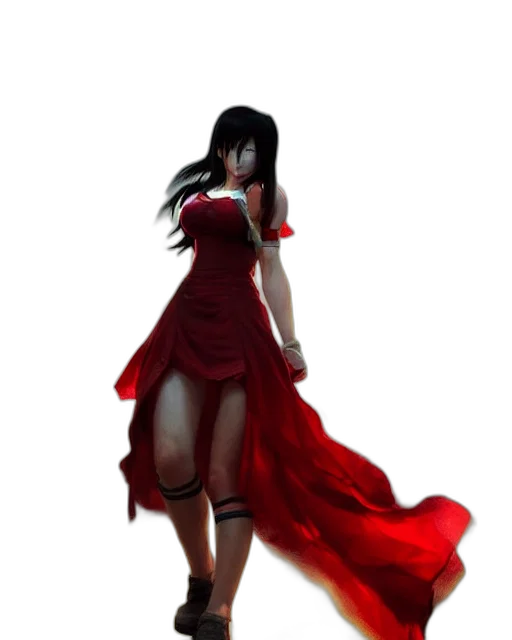 dress, staff, concept art, fantasy art transparent PNG cut-out