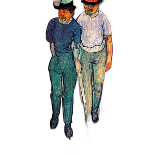 staff, hat, mask, watercolor transparent PNG cut-out