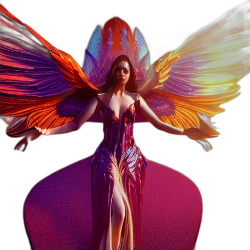 dress, concept art, fantasy art, 3d render transparent PNG cut-out