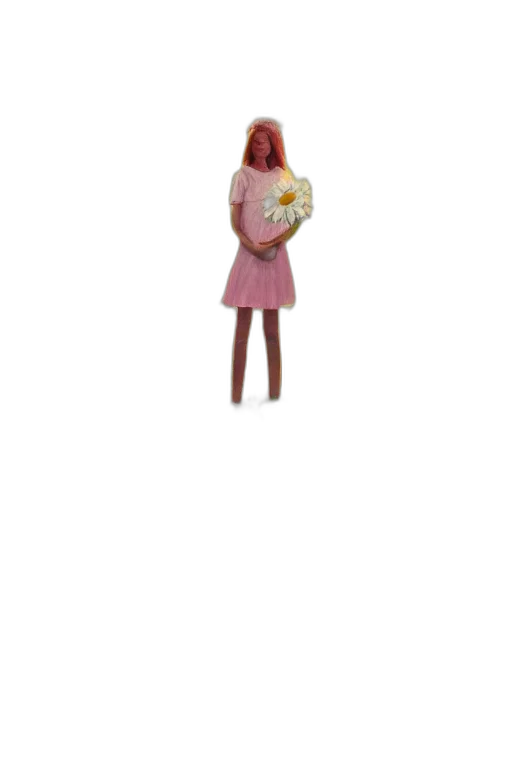 dress, jacket, hat, staff transparent PNG cut-out