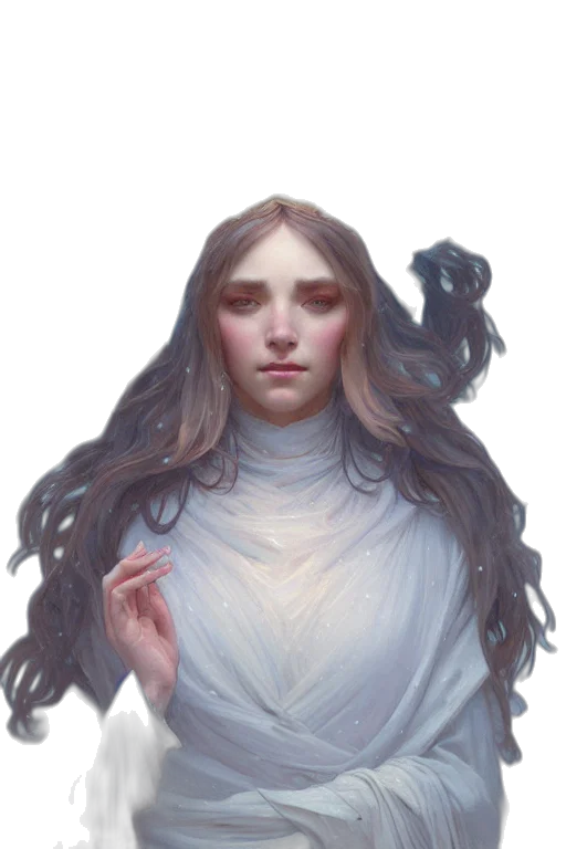 face, dress, creature, hair transparent PNG cut-out