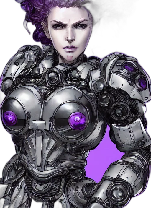 robot, face, cyberpunk, concept art transparent PNG cut-out
