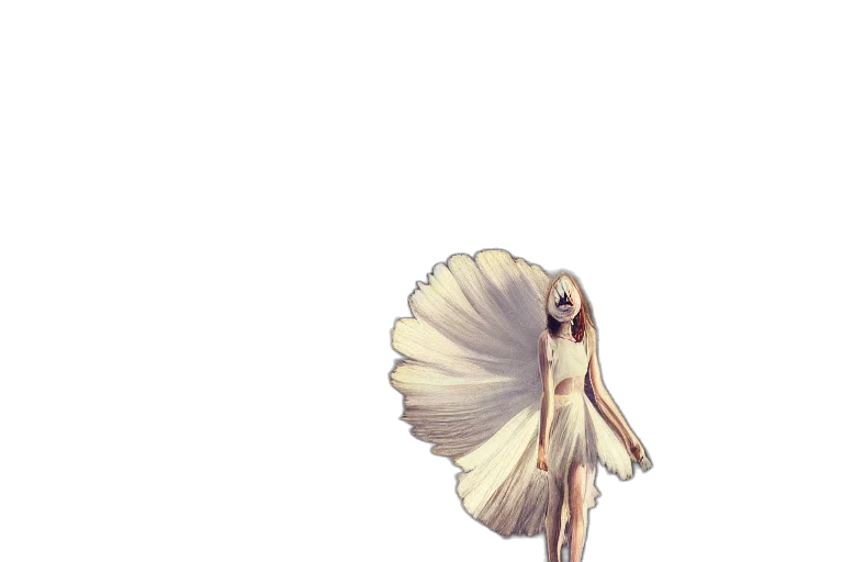 dress, creature, hair, animal transparent PNG cut-out