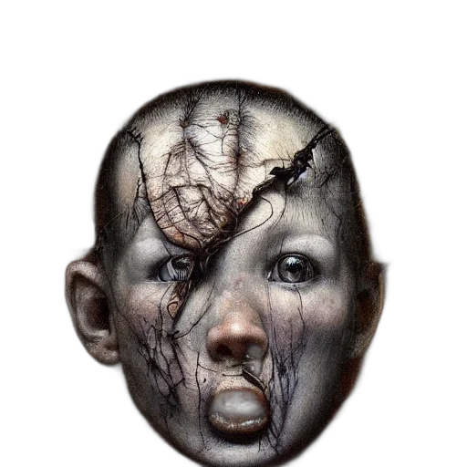 mask, face, creature, hair transparent PNG cut-out
