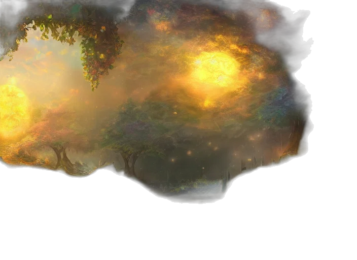 tree, dragon, crown, sword transparent PNG cut-out