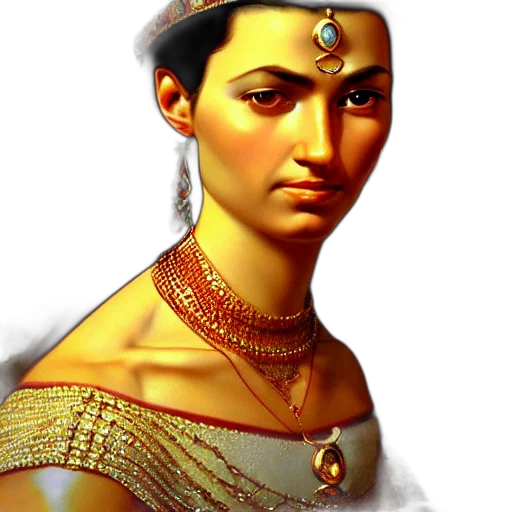 jewelry, crown, face, staff transparent PNG cut-out