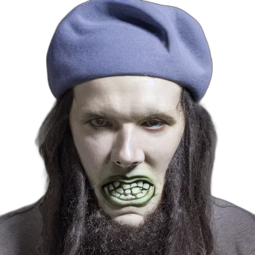 face, mask, creature, hat transparent PNG cut-out