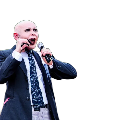 bald, monkey, wearing, suit transparent PNG cut-out