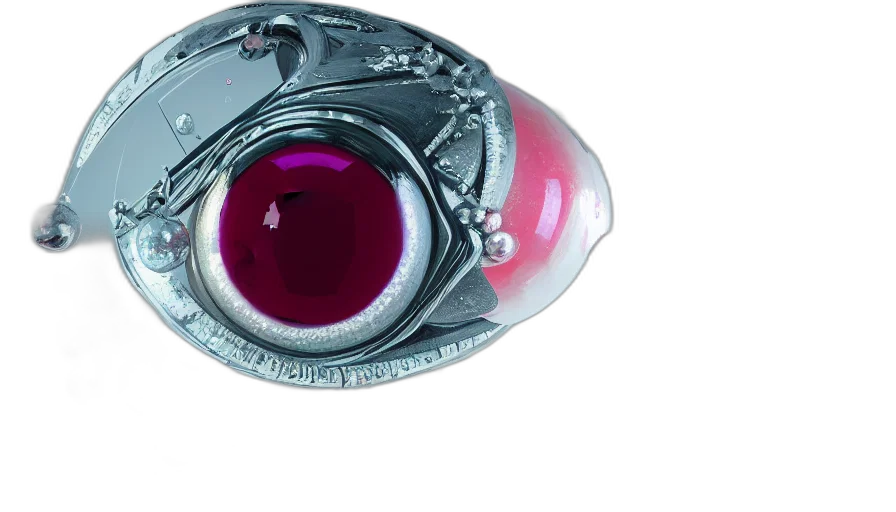 jewelry, 3d render, eye, bubbles transparent PNG cut-out