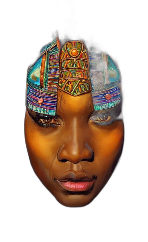 face, mask, jewelry, crown transparent PNG cut-out
