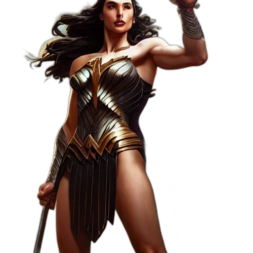 comic book art, concept art, fantasy art, gal transparent PNG cut-out