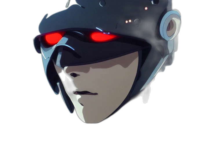 mask, robot, face, creature transparent PNG cut-out