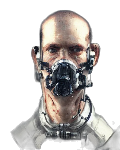 mask, face, robot, staff transparent PNG cut-out