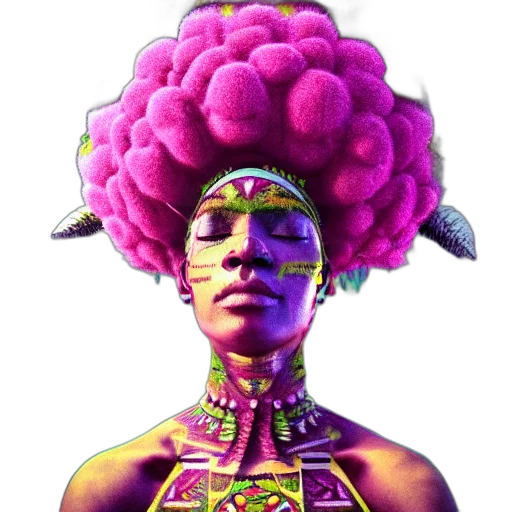 crown, face, mask, hair transparent PNG cut-out