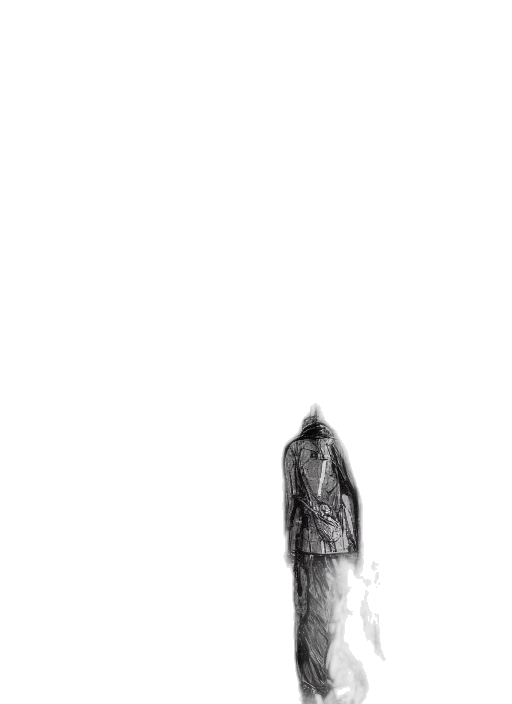 dress, jacket, creature, mask transparent PNG cut-out