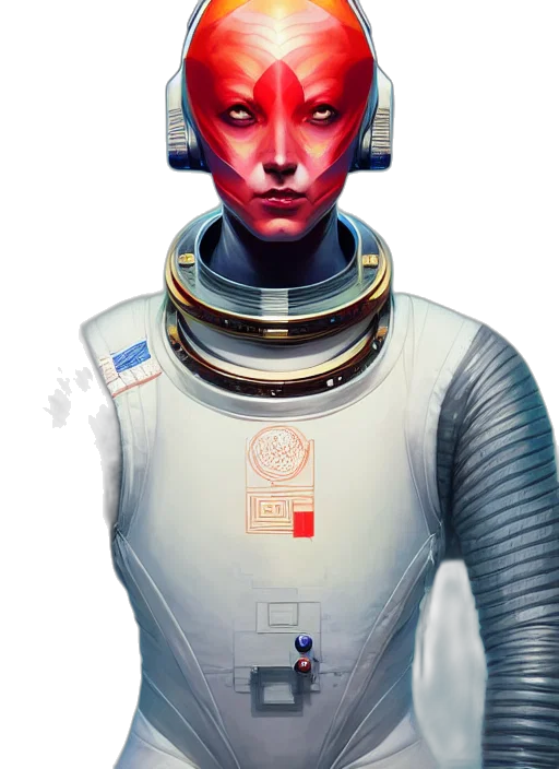 robot, face, mask, staff transparent PNG cut-out