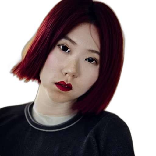 face, staff, hair, photorealistic transparent PNG cut-out