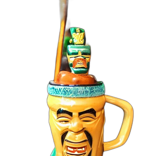 staff, bottle, crown, weapon transparent PNG cut-out