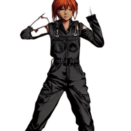 jacket, staff, weapon, concept art transparent PNG cut-out