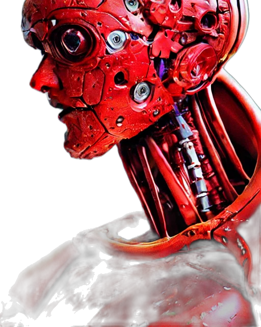 robot, mask, face, bottle transparent PNG cut-out