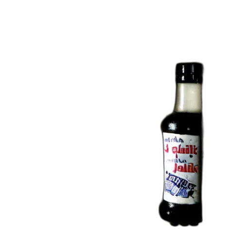 bottle, food, 3d render, photorealistic transparent PNG cut-out
