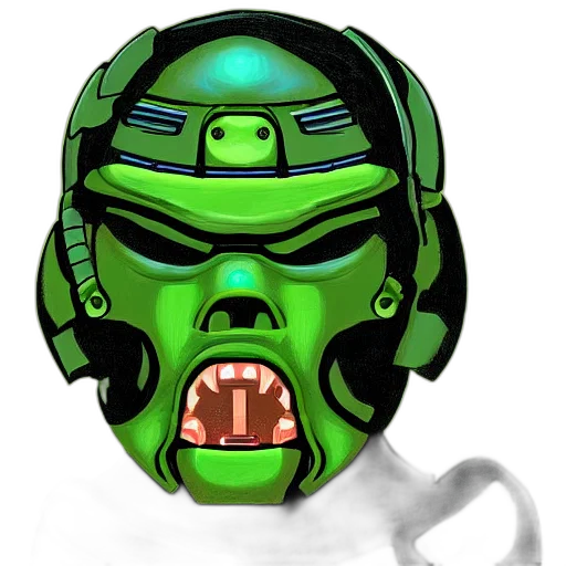 mask, robot, face, creature transparent PNG cut-out