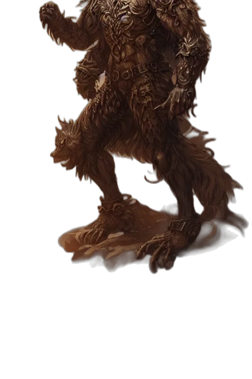 creature, animal, staff, hair transparent PNG cut-out